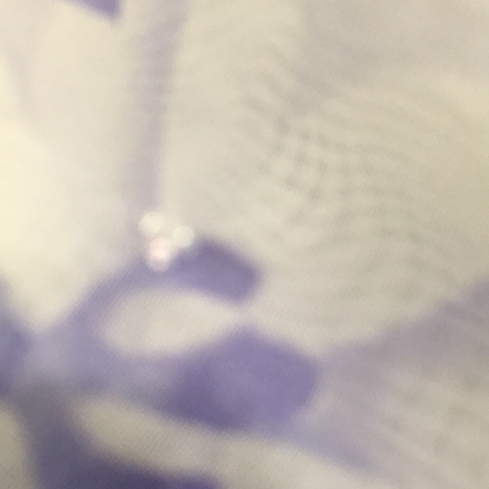 Valerie Stevens, sheer purple and white robe/cover-up. Size Medium - Picture 7 of 8